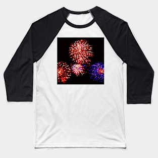 Pixel Firework No.61 Baseball T-Shirt